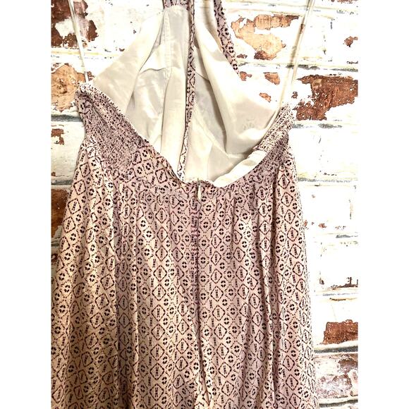 Madewell Pure Silk Geometric Print Halter Dress - Picture 11 of 12